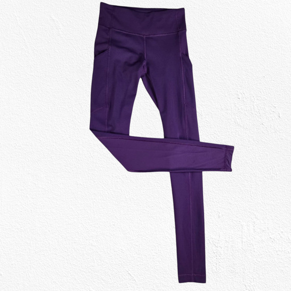 Lululemon Wunder Under Purple Luxtreme Pocketed Mid Rise 30" Leggings Size 2 - Picture 1 of 11